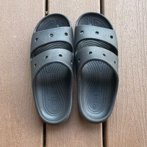 CROCS Charcoal Slide Sandals Unisex
